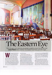Bath Life magazine tear sheet. The Grand Eastern Indian Restaurant, Bath